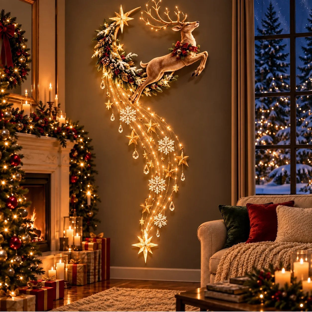 Religious Christmas Wall Decor Lighted Christmas Wall Hanging Lighted Christmas Hanging Decoration For Patio Wall Decoration