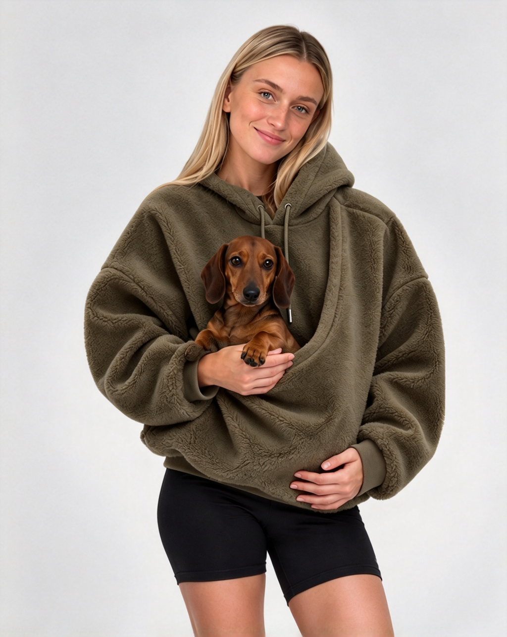 🐾 Cute Pet Carrier Hoodie – Cozy Front Cuddle Pouch Sweatshirt for Cats & Small Dogs