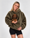 🐾 Cute Pet Carrier Hoodie – Cozy Front Cuddle Pouch Sweatshirt for Cats & Small Dogs