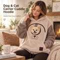 🐾 Cozy Pet Carrier Hoodie – Soft Fleece Cuddle Pouch Sweatshirt for Cats & Small Dogs