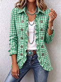 🤲 2026 Early BLACK FRIDAY Sale—Save 50% instantly ⏰ Stylish plaid button-front jacket with ruffle details