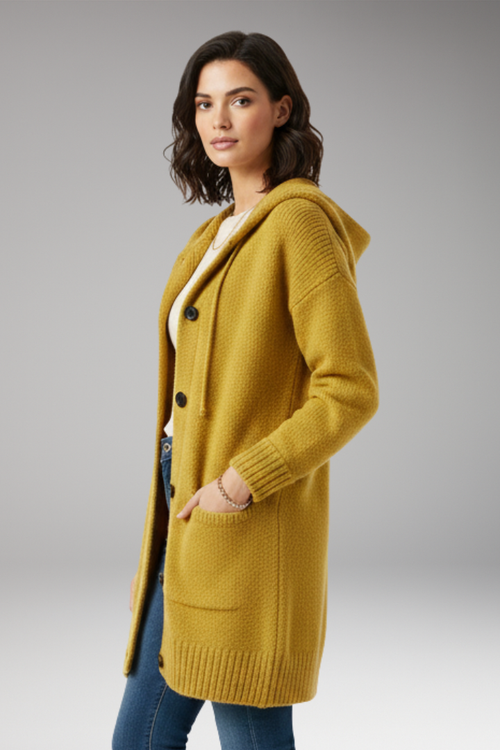 2026 EARLY BLACK FRIDAY | Women's Cardigan with Hood and Button Closure