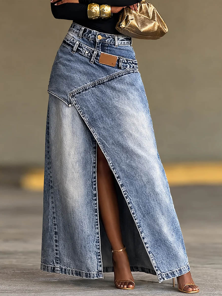 New Arrivals 🔥 Women's High-waisted Loose-fit Casual Denim Skirt